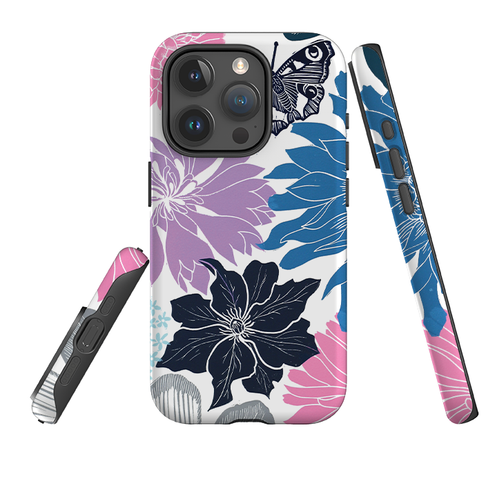 iPhone Tough Case - Cottage Garden Butterfly By Kate Heiss