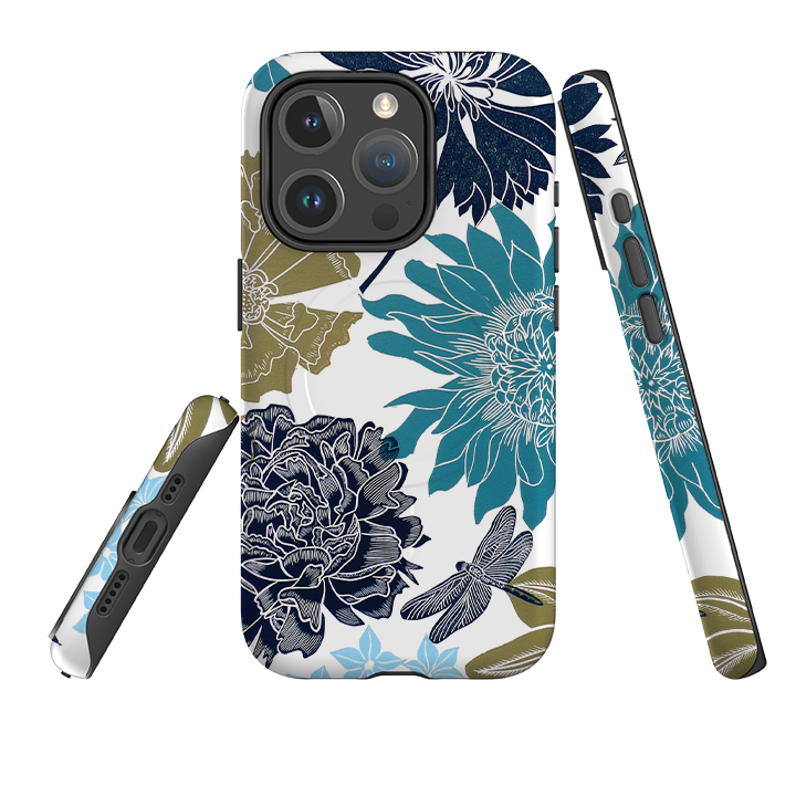 iPhone MagSafe Tough Case -  Cottage Garden Dragonfly By Kate Heiss