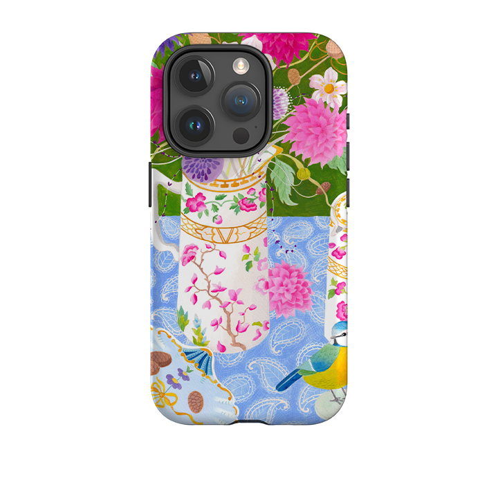 iPhone Tough Case - Dahlias By Bex Parkin