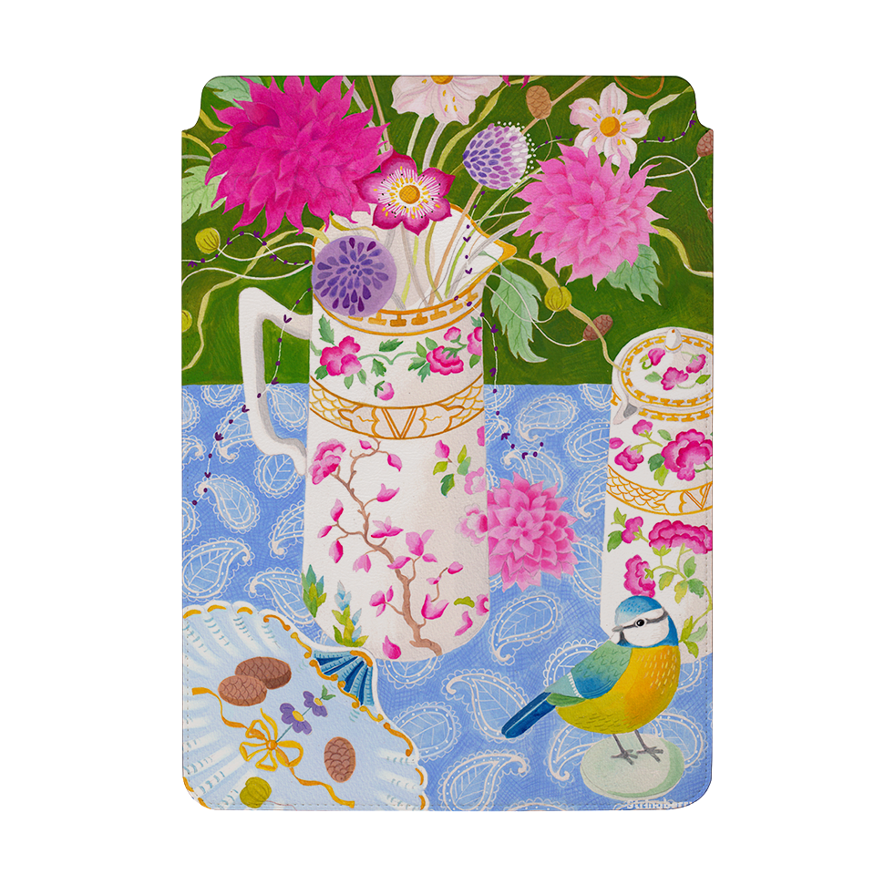 Dahlias By Bex Parkin Laptop, Kindle & iPad Sleeve