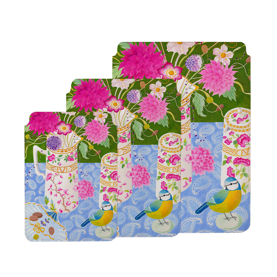 Dahlias By Bex Parkin Laptop, Kindle & iPad Sleeve