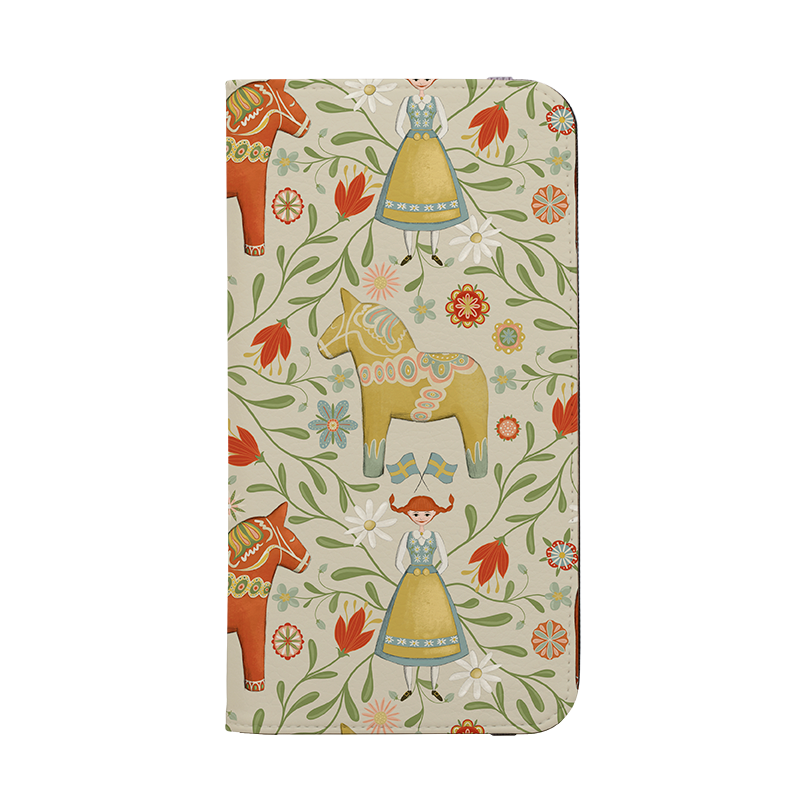 Dala Horses Wallet Case By Maja Lindberg