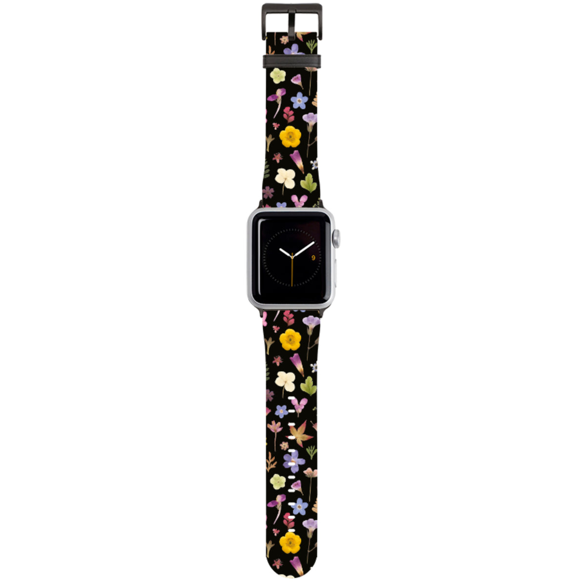 Dark Floral Apple Watch Strap By Helen Ahpornsiri