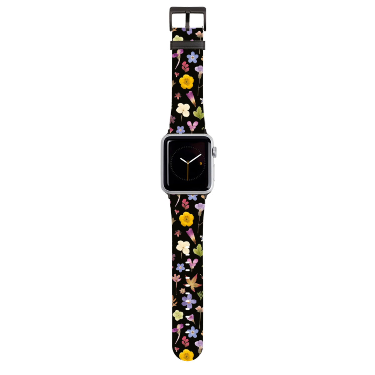 Dark Floral Apple Watch Strap By Helen Ahpornsiri