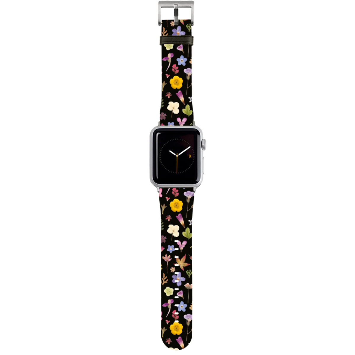 Dark Floral Apple Watch Strap By Helen Ahpornsiri