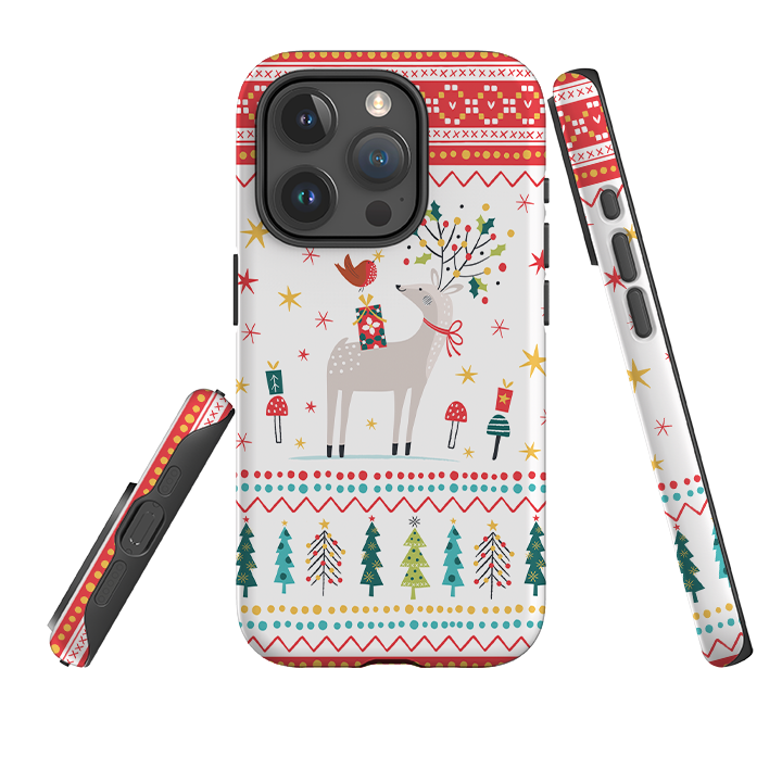 iPhone Tough Case - Deer and Robin By Ali Brookes