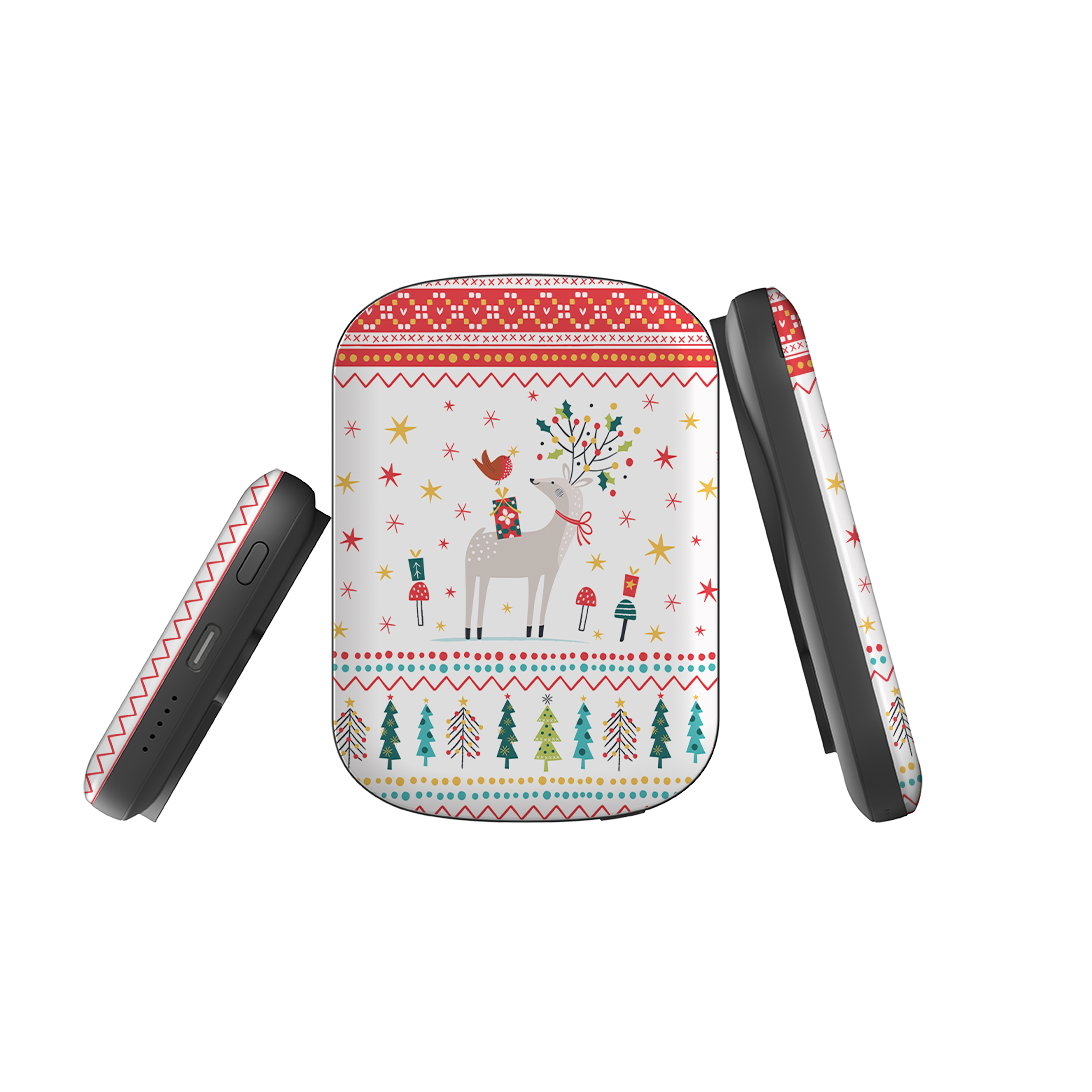 MagSafe Power Bank - Deer and Robin By Ali Brookes