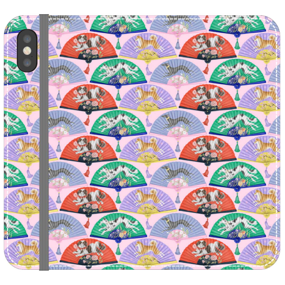 Dog Fan Wallet Case By Catherine Rowe