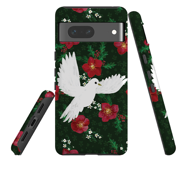 Google Tough Case - Dove and Floral By Abby Jacobs