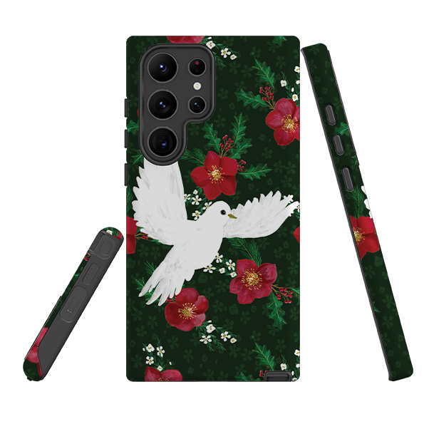 Samsung Tough Case - Dove and Floral By Abby Jacobs