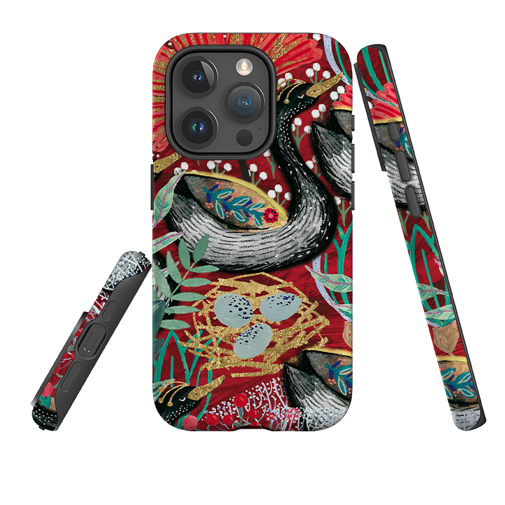 iPhone Tough Case - Eight Geese A Laying By Emma Frances Grant