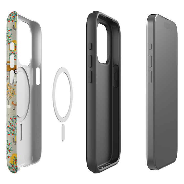 iPhone MagSafe Tough Case - Farm Life Grey By Katherine Quinn