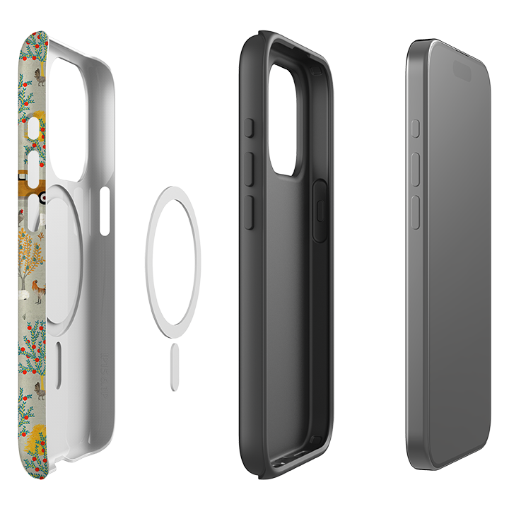 iPhone MagSafe Tough Case -  Farm Life Grey By Katherine Quinn