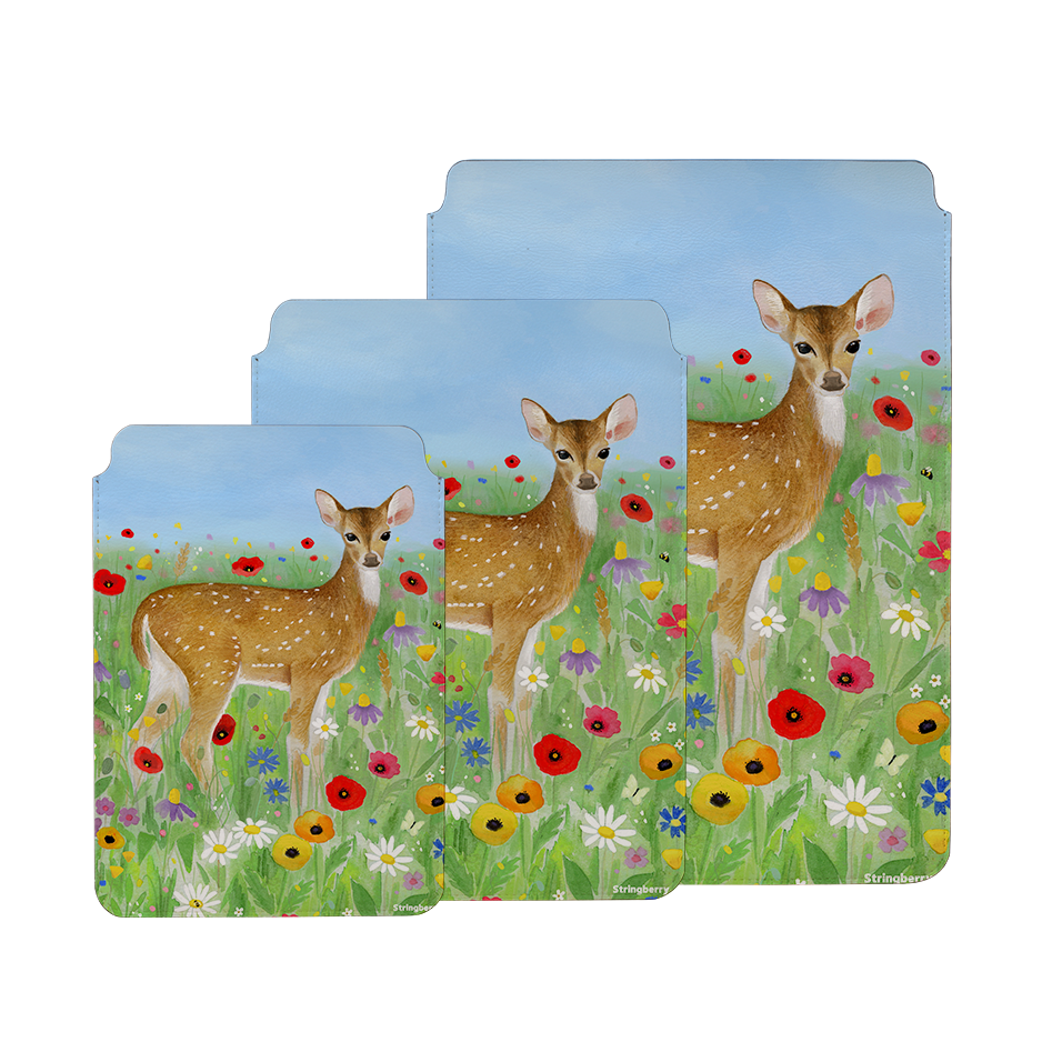 Fawn By Bex Parkin Laptop, Kindle & iPad Sleeve
