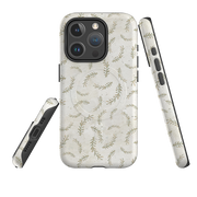 iPhone MagSafe Tough Case - Feathers Grey By Katherine Quinn