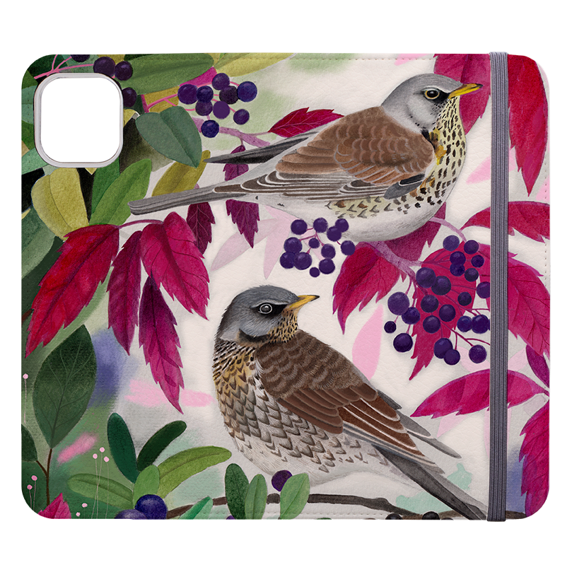 Fieldfare Wallet Case By Bex Parkin