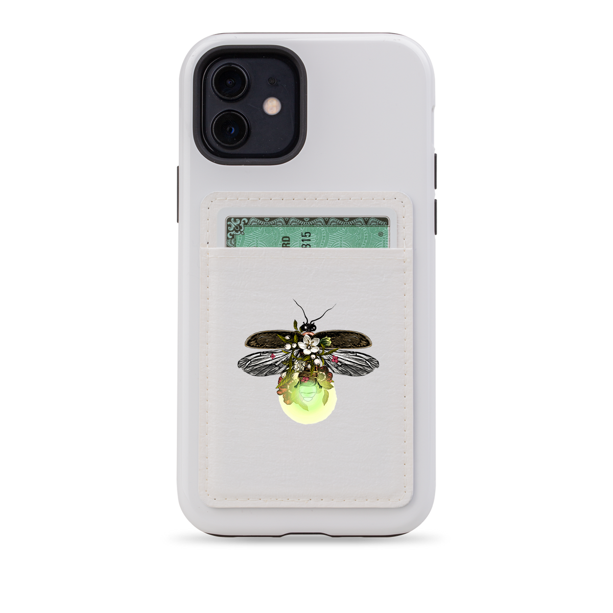 Fire Fly MagSafe Geldbörse - Weiß