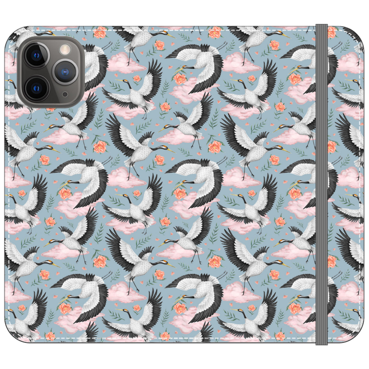 Flight of the Cranes Wallet Case By Catherine Rowe