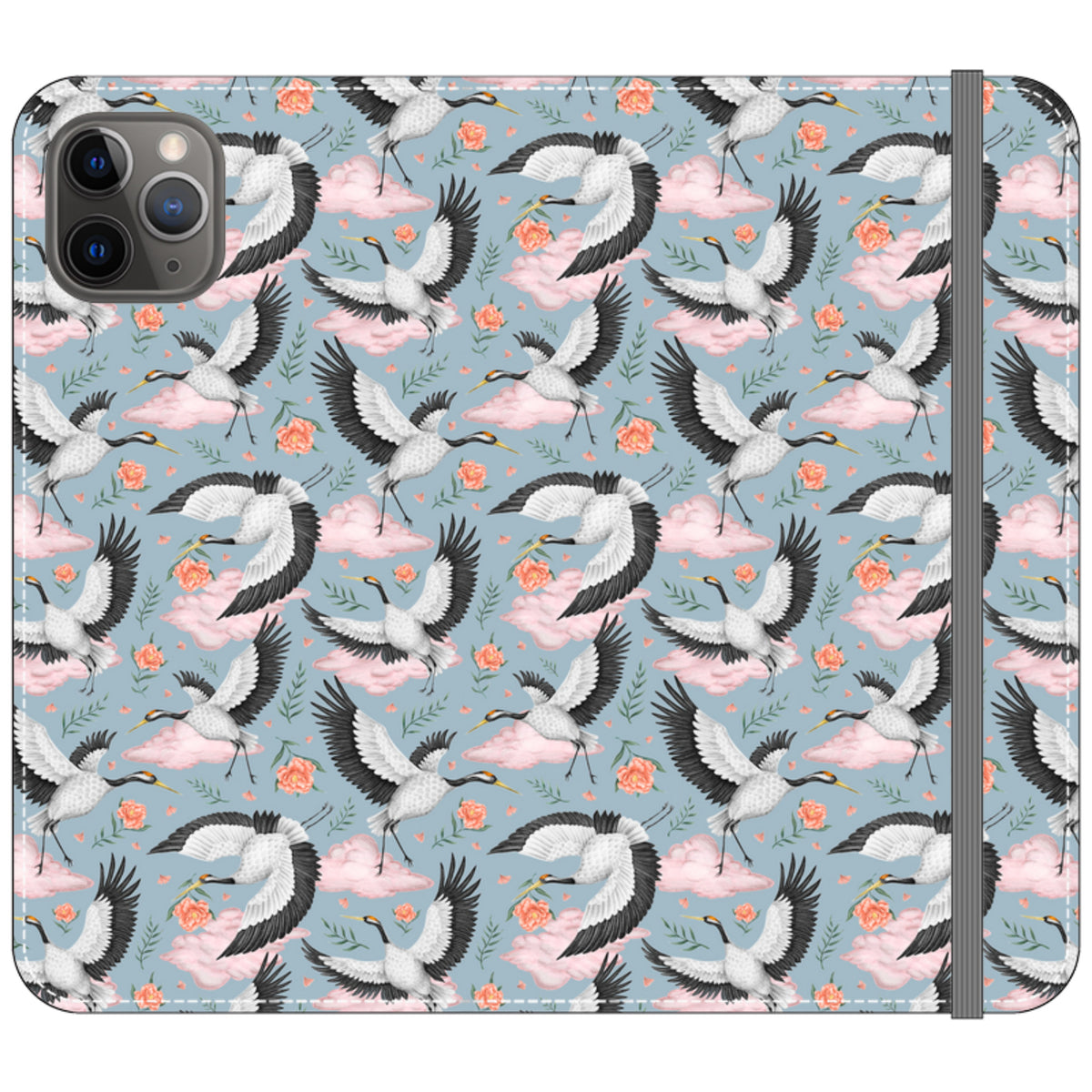 Flight of the Cranes Wallet Case By Catherine Rowe