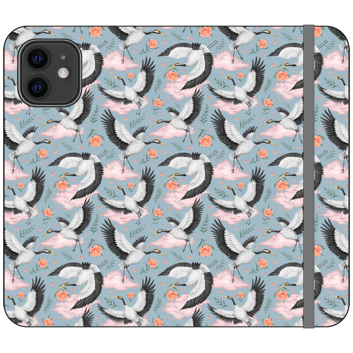 Flight of the Cranes Wallet Case By Catherine Rowe