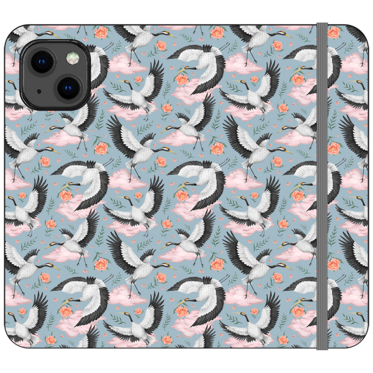 Flight of the Cranes Wallet Case By Catherine Rowe