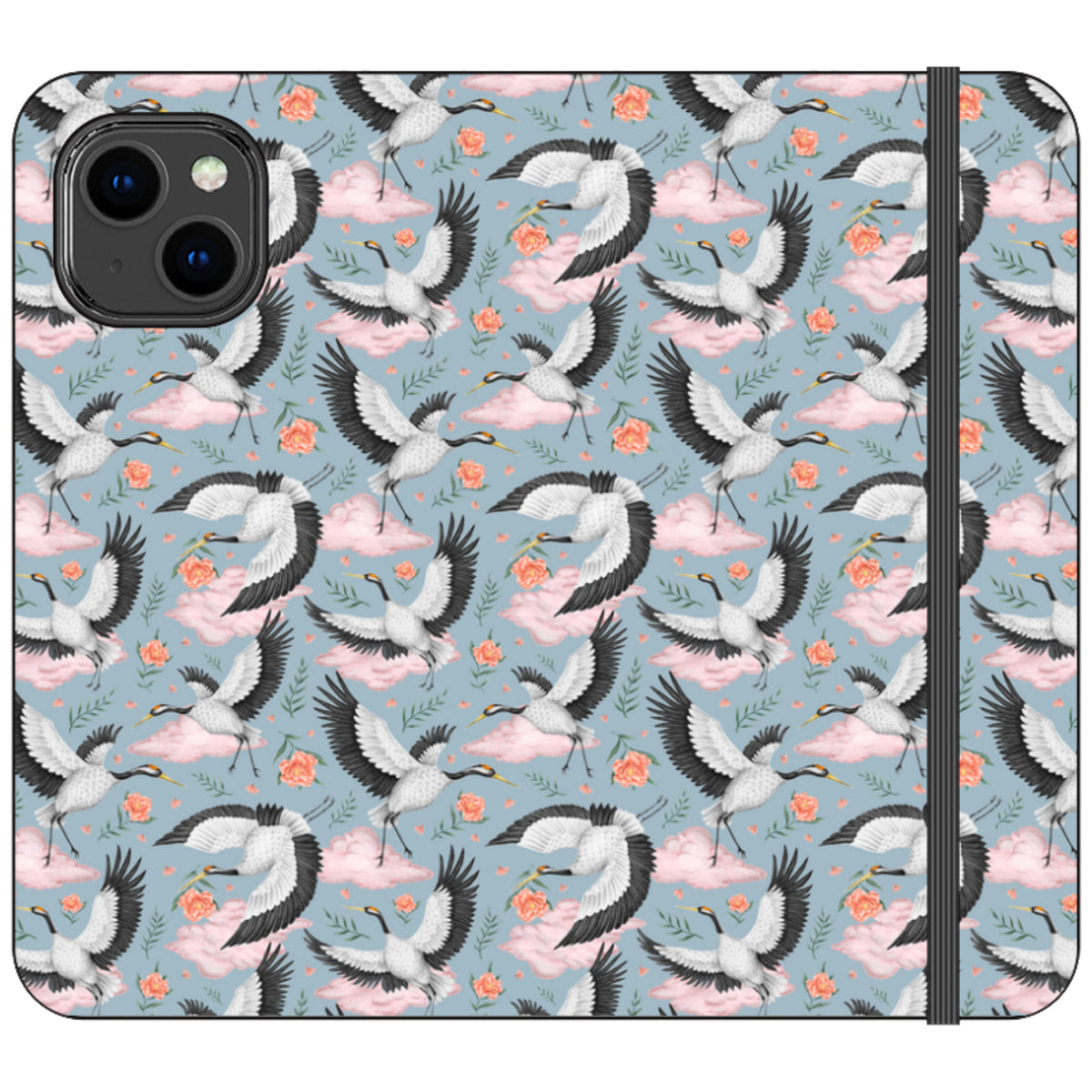 Flight of the Cranes Wallet Case By Catherine Rowe