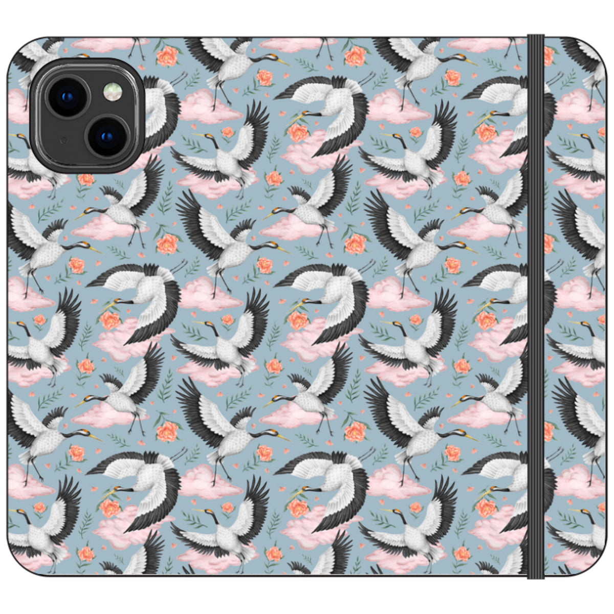 Flight of the Cranes Wallet Case By Catherine Rowe