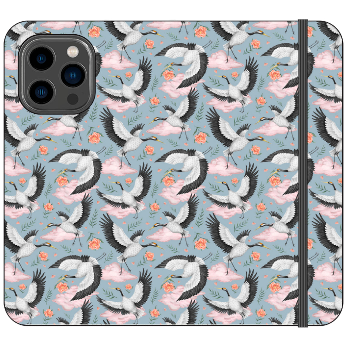 Flight of the Cranes Wallet Case By Catherine Rowe