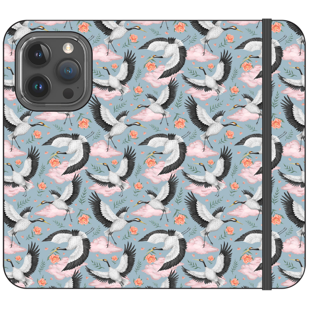 Flight of the Cranes Wallet Case By Catherine Rowe