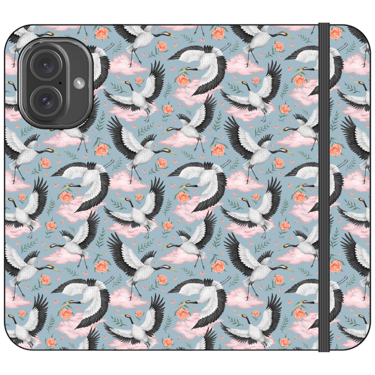 Flight of the Cranes Wallet Case By Catherine Rowe