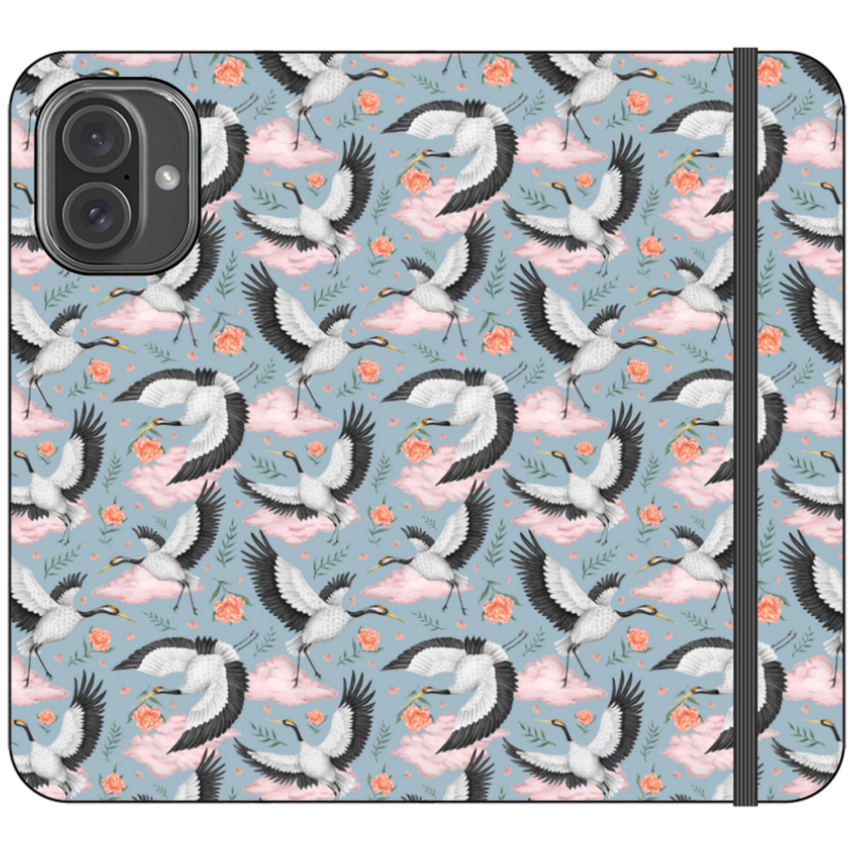 Flight of the Cranes Wallet Case By Catherine Rowe