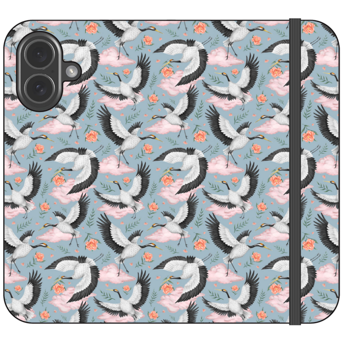 Flight of the Cranes Wallet Case By Catherine Rowe