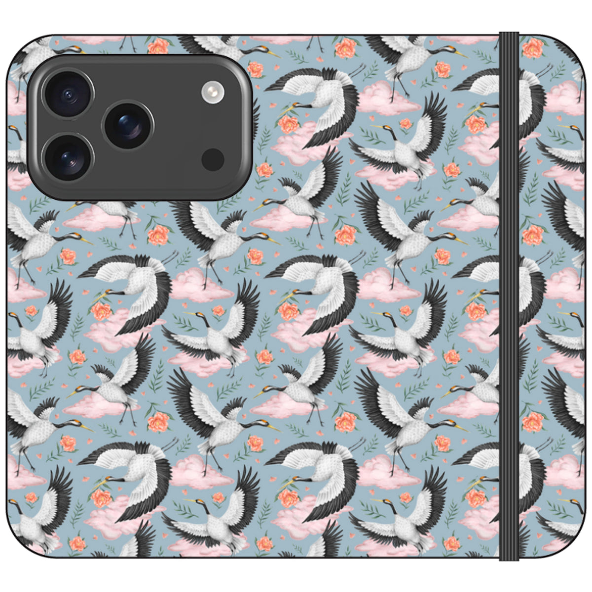 Flight of the Cranes Wallet Case By Catherine Rowe