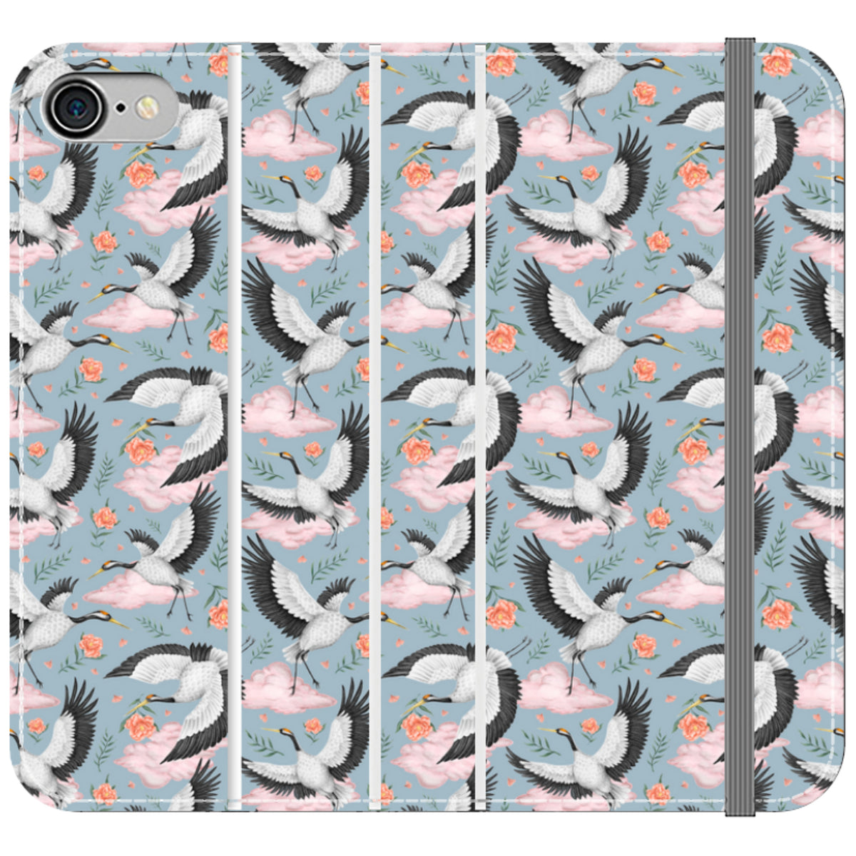 Flight of the Cranes Wallet Case By Catherine Rowe