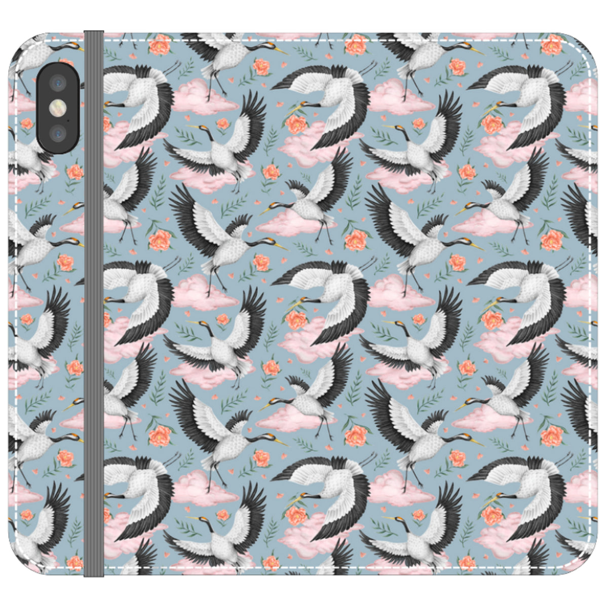 Flight of the Cranes Wallet Case By Catherine Rowe