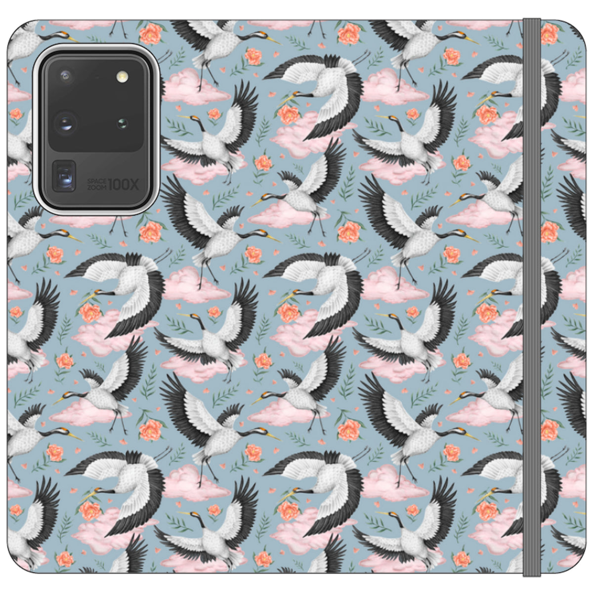 Flight of the Cranes Wallet Case By Catherine Rowe