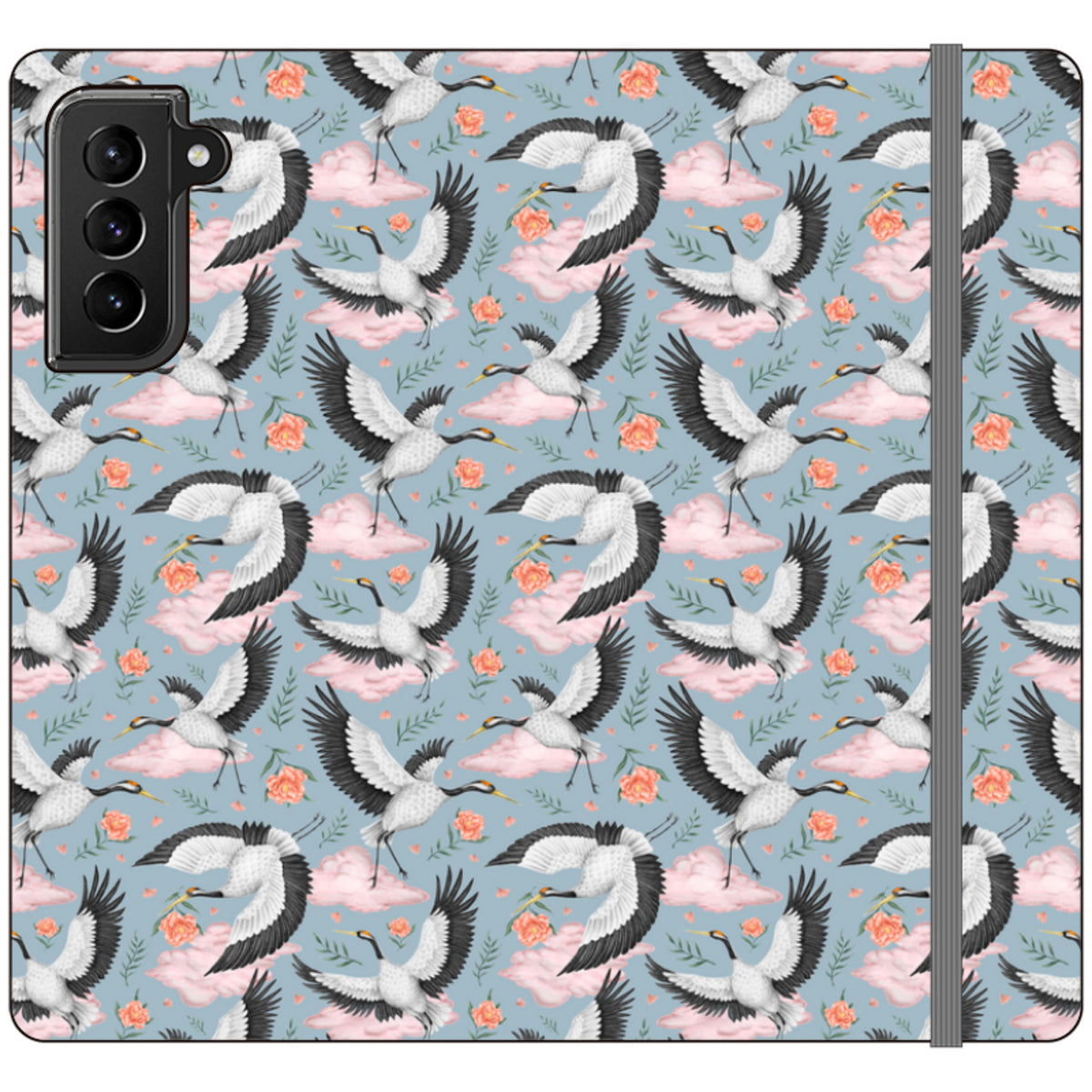 Flight of the Cranes Wallet Case By Catherine Rowe