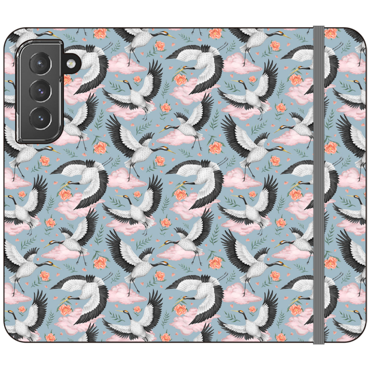 Flight of the Cranes Wallet Case By Catherine Rowe