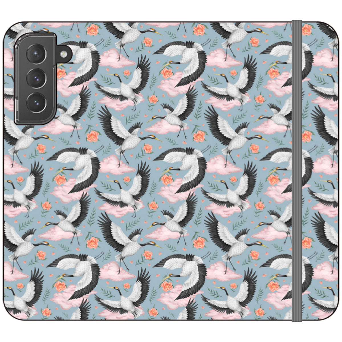 Flight of the Cranes Wallet Case By Catherine Rowe