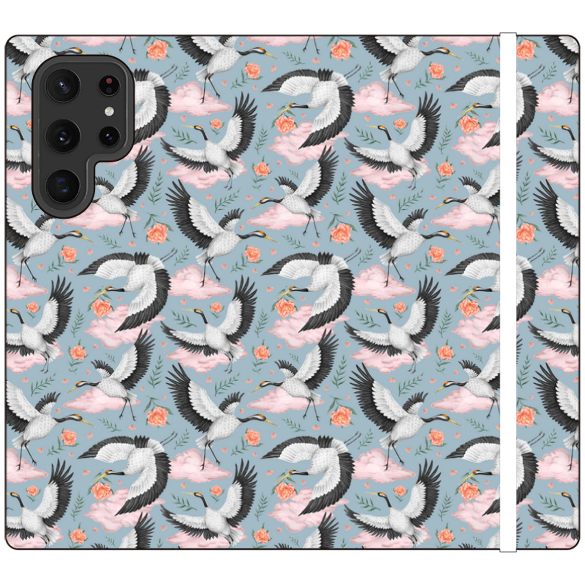 Flight of the Cranes Wallet Case By Catherine Rowe