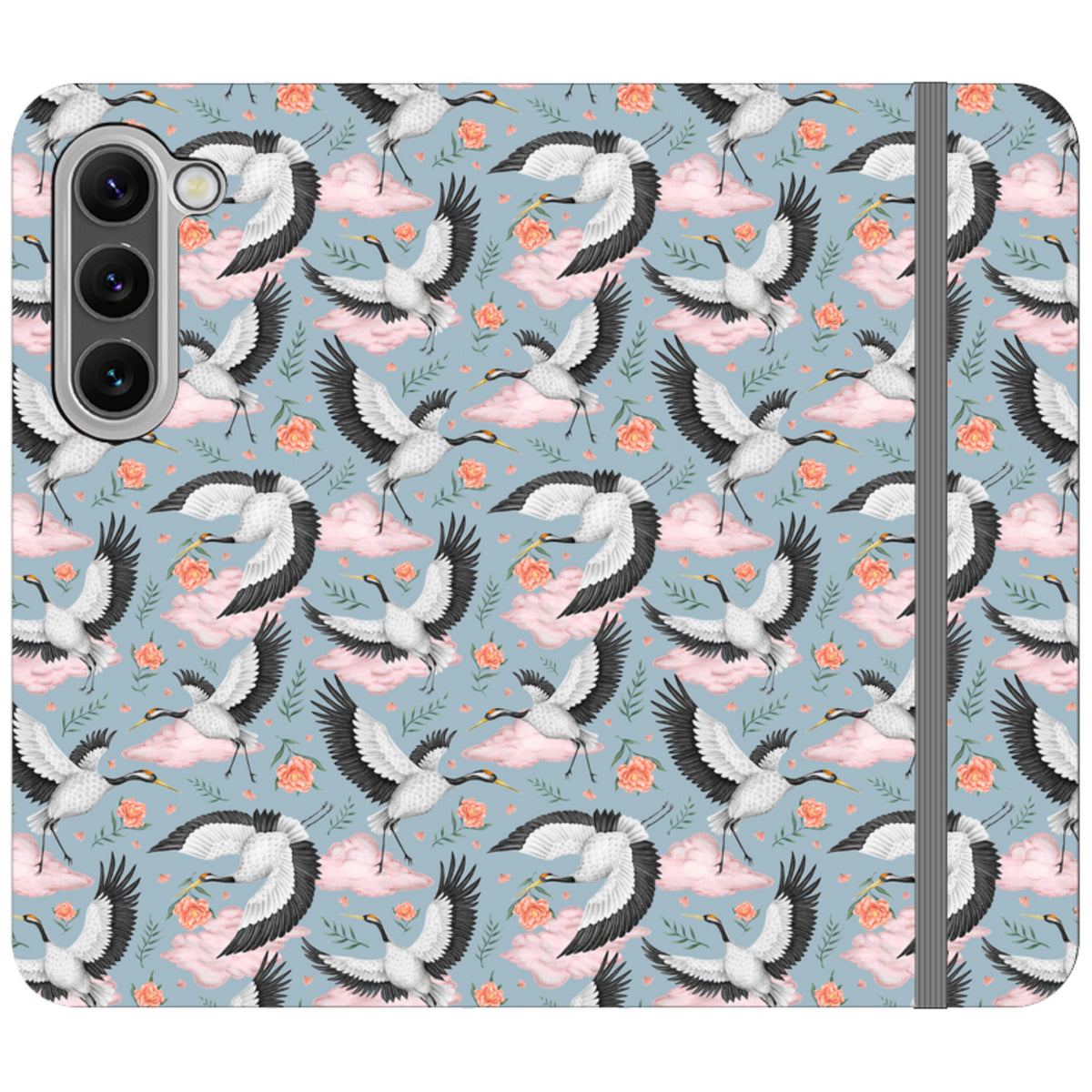 Flight of the Cranes Wallet Case By Catherine Rowe