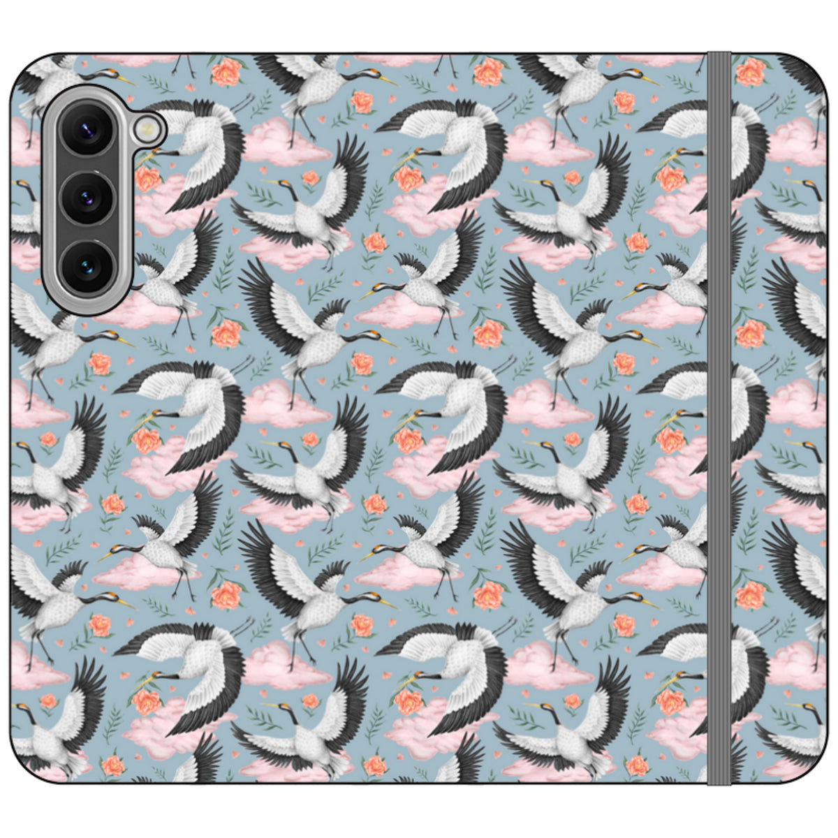 Flight of the Cranes Wallet Case By Catherine Rowe
