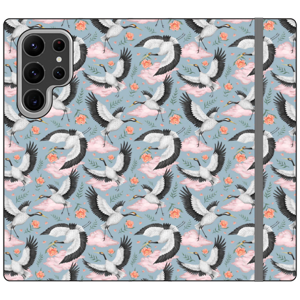 Flight of the Cranes Wallet Case By Catherine Rowe