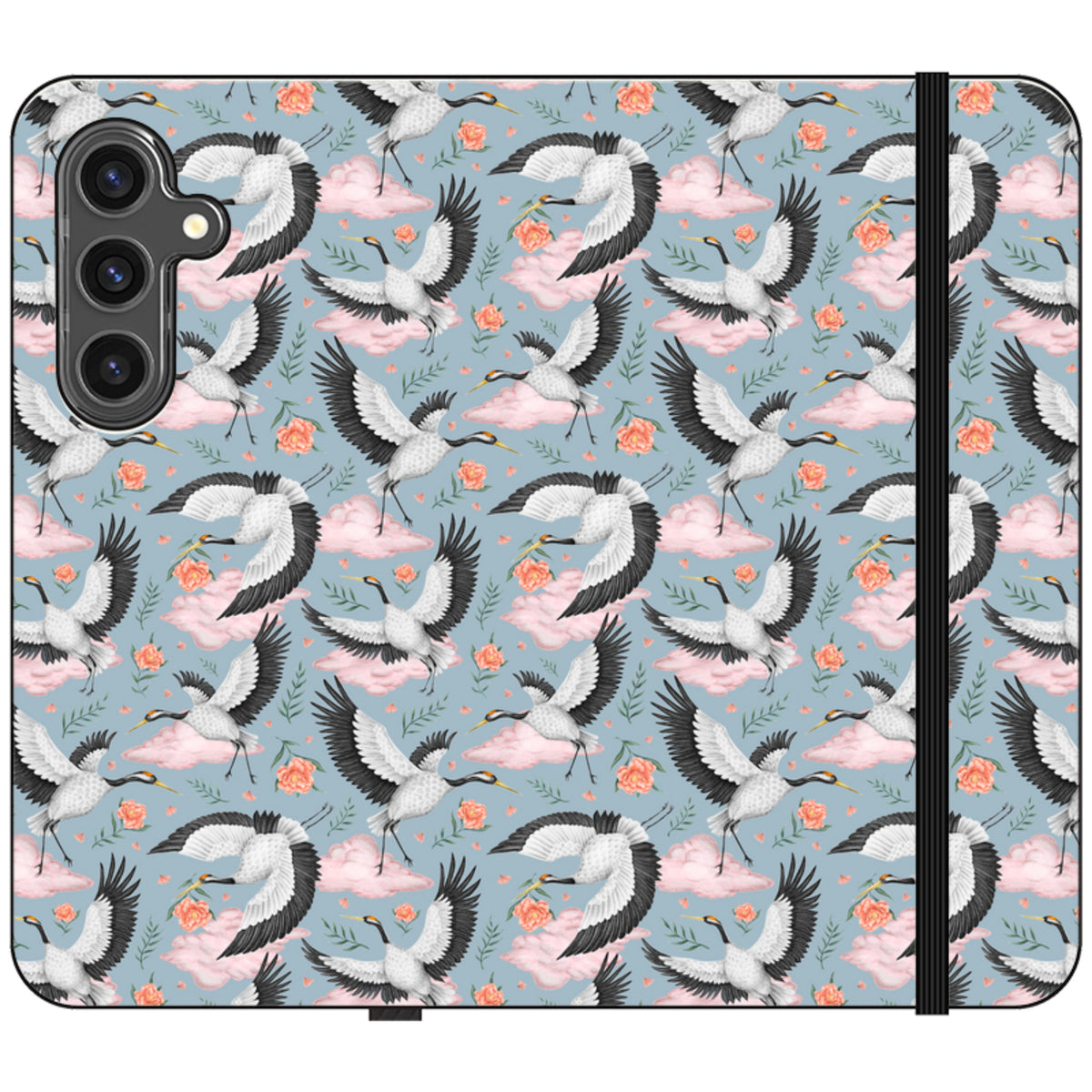 Flight of the Cranes Wallet Case By Catherine Rowe