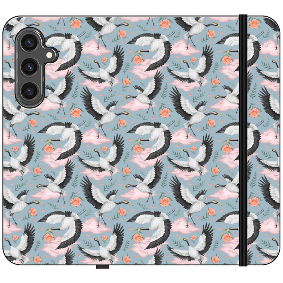 Flight of the Cranes Wallet Case By Catherine Rowe