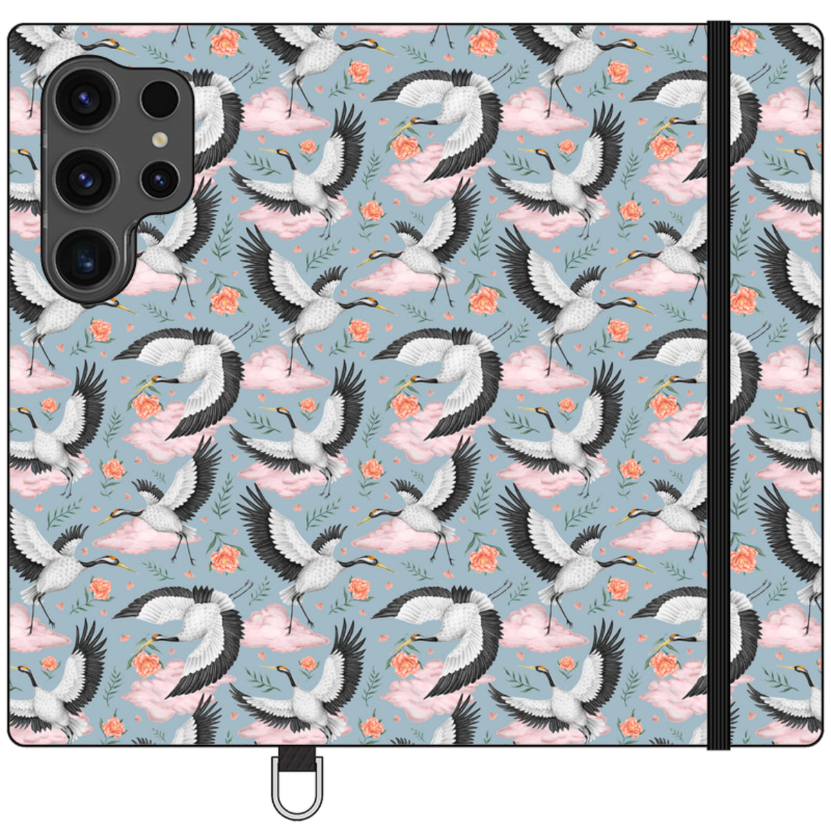Flight of the Cranes Wallet Case By Catherine Rowe