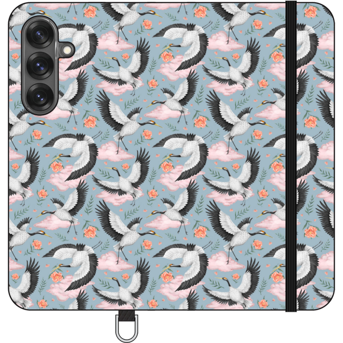 Flight of the Cranes Wallet Case By Catherine Rowe