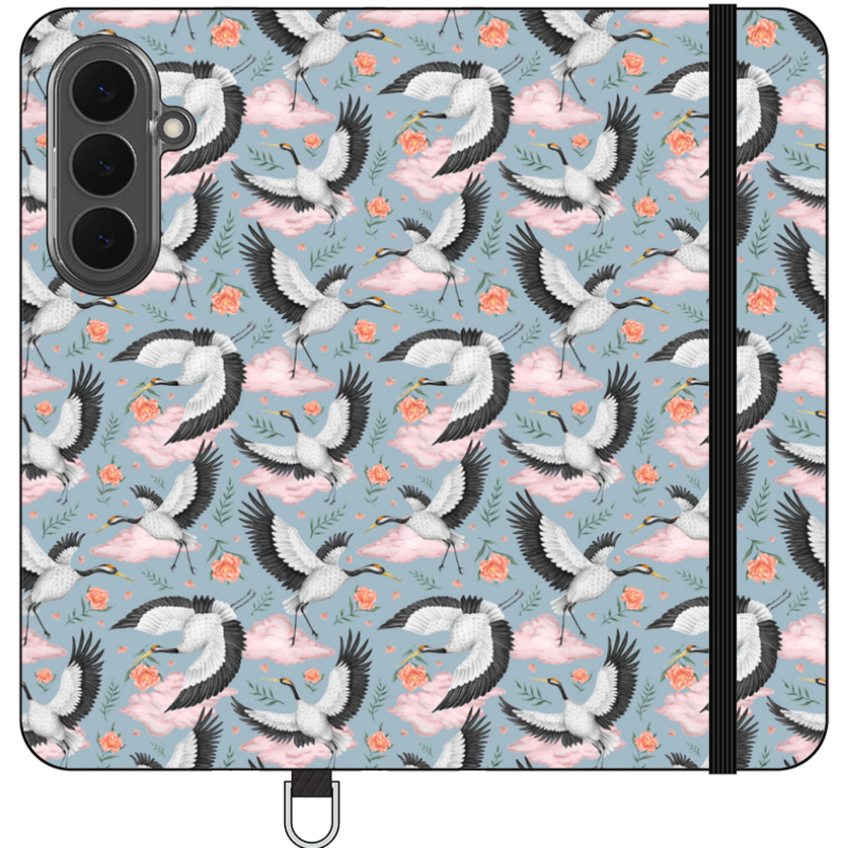 Flight of the Cranes Wallet Case By Catherine Rowe