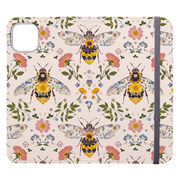 Floral Bees 1 Wallet Case By Helen Ahpornsiri
