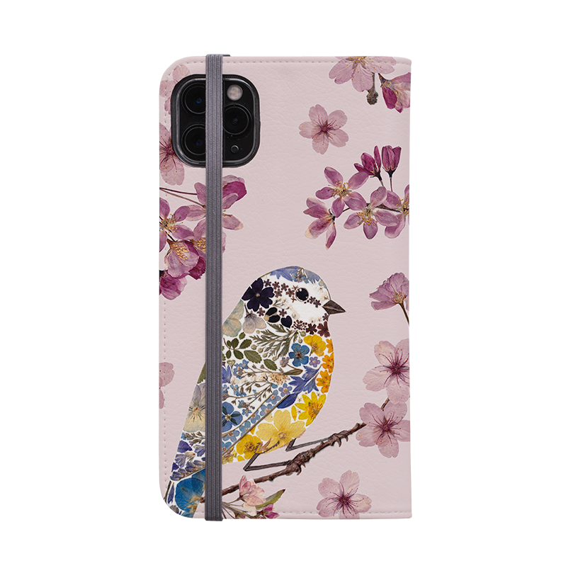 Floral Birds 1 Wallet Case By Helen Ahpornsiri